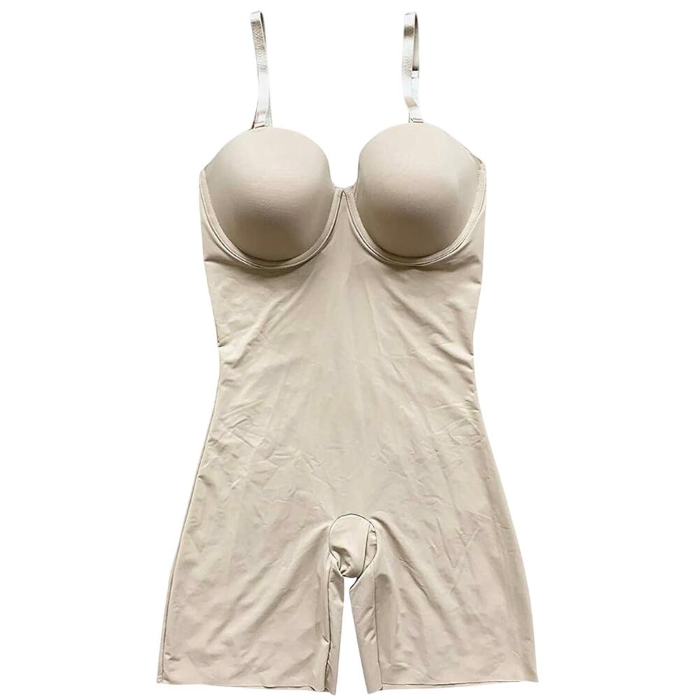 SPANX Assets Red Hot Label Cupped Mid-Thigh Bodysuit, Plus Size 1X, NWT